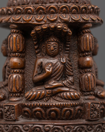 Traditional Buddhist Stupa | Handcrafted Buddhist Symbol