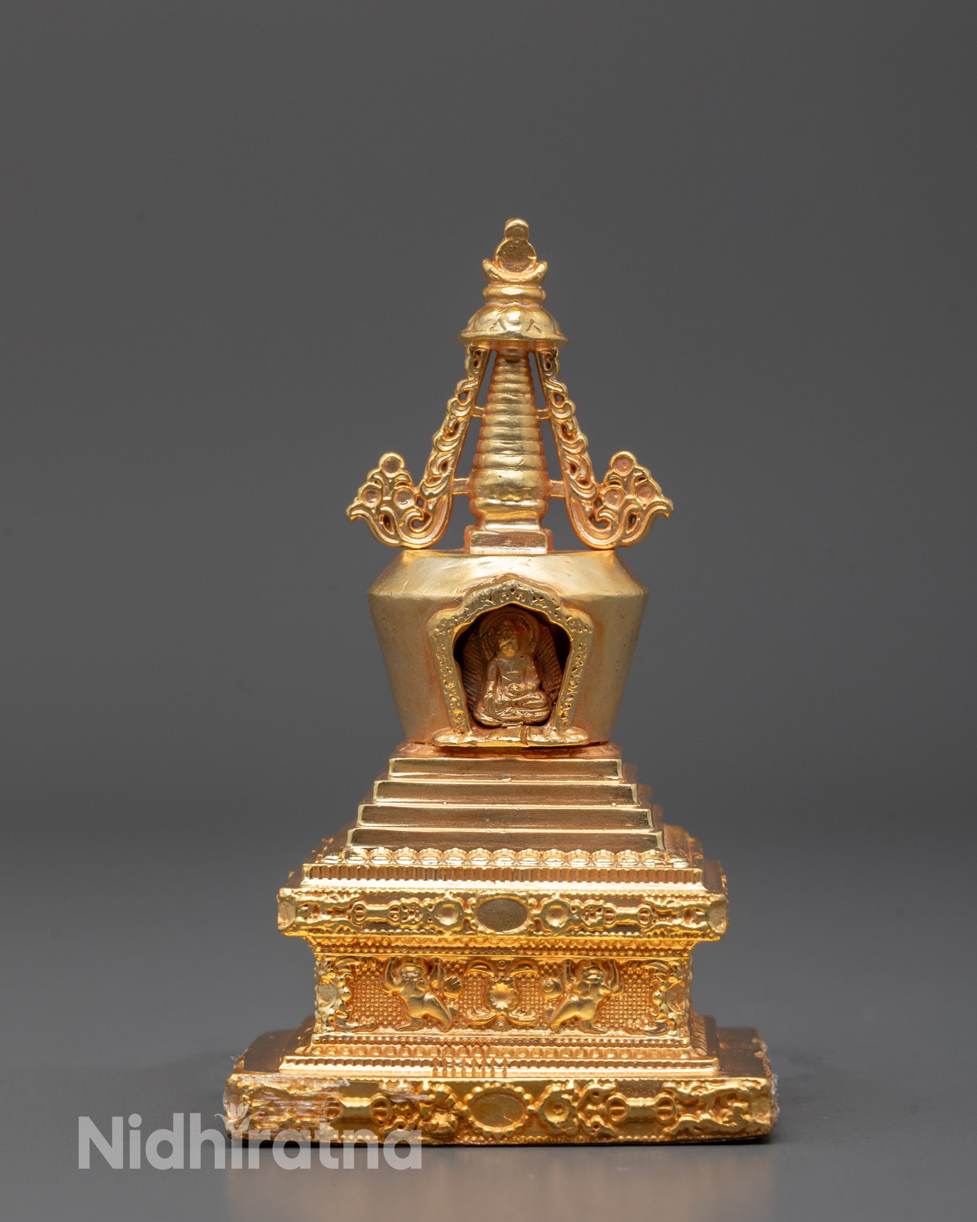 Shakyamuni Buddha Stupa | Meditation Room Temple Decor