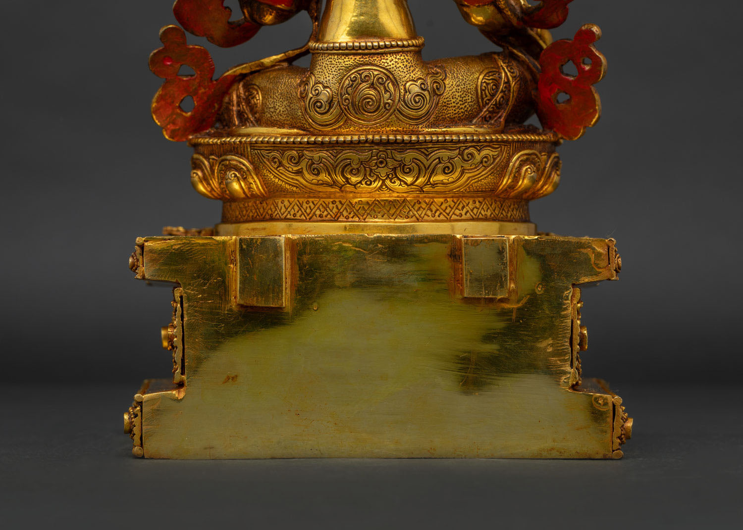 Green Tara With Throne