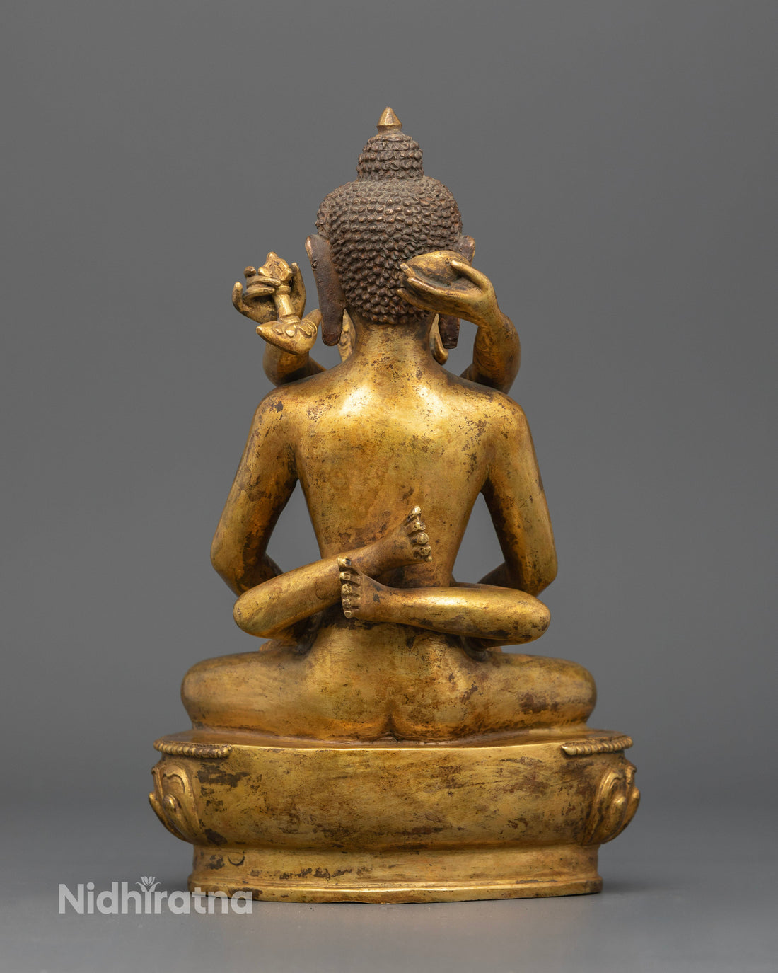 Antique Samantabhadra with Consort: A Timeless Embrace of Enlightened Unity