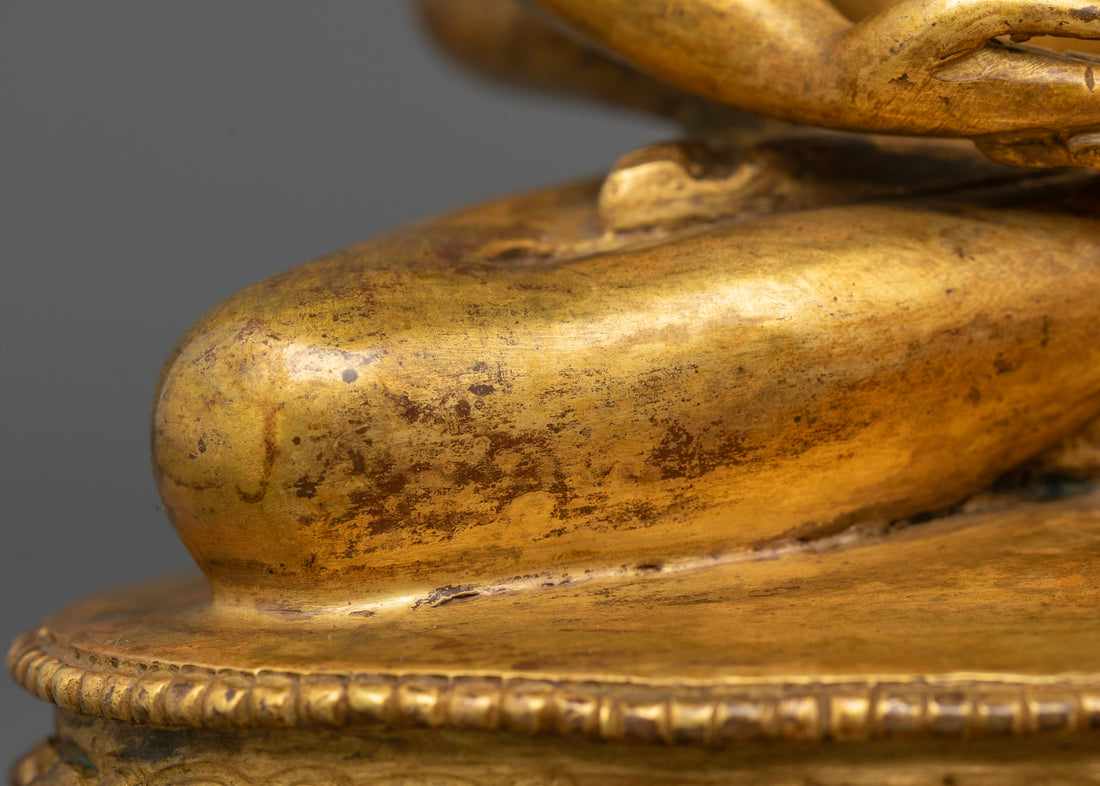 Antique Samantabhadra with Consort: A Timeless Embrace of Enlightened Unity