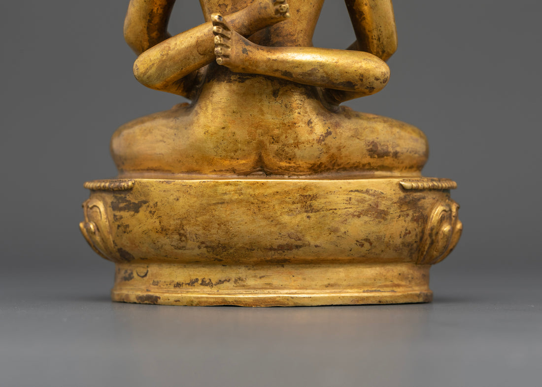 Antique Samantabhadra with Consort: A Timeless Embrace of Enlightened Unity