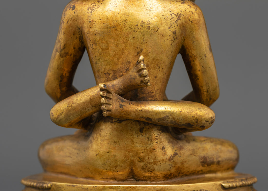 Antique Samantabhadra with Consort: A Timeless Embrace of Enlightened Unity