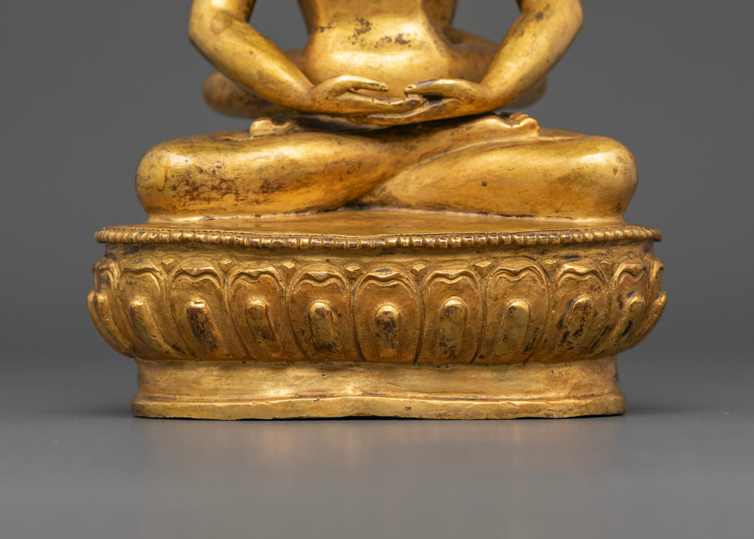 Antique Samantabhadra with Consort: A Timeless Embrace of Enlightened Unity