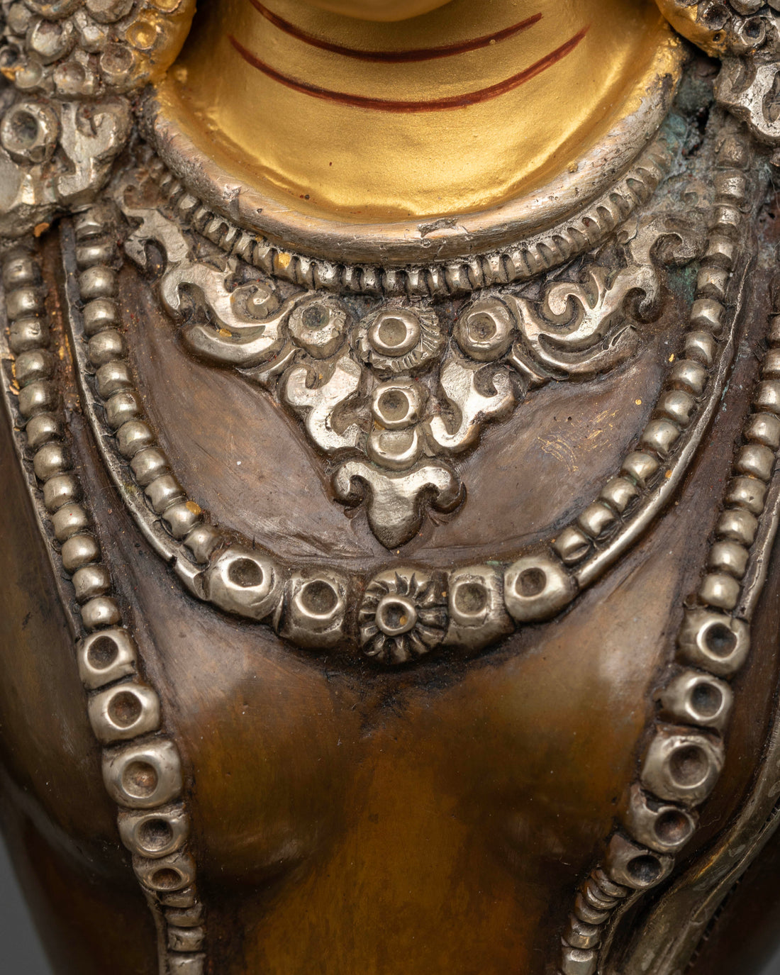 Elegant Oxidized Saraswati Statue: Crafted for Wisdom And Artistic Flourishing