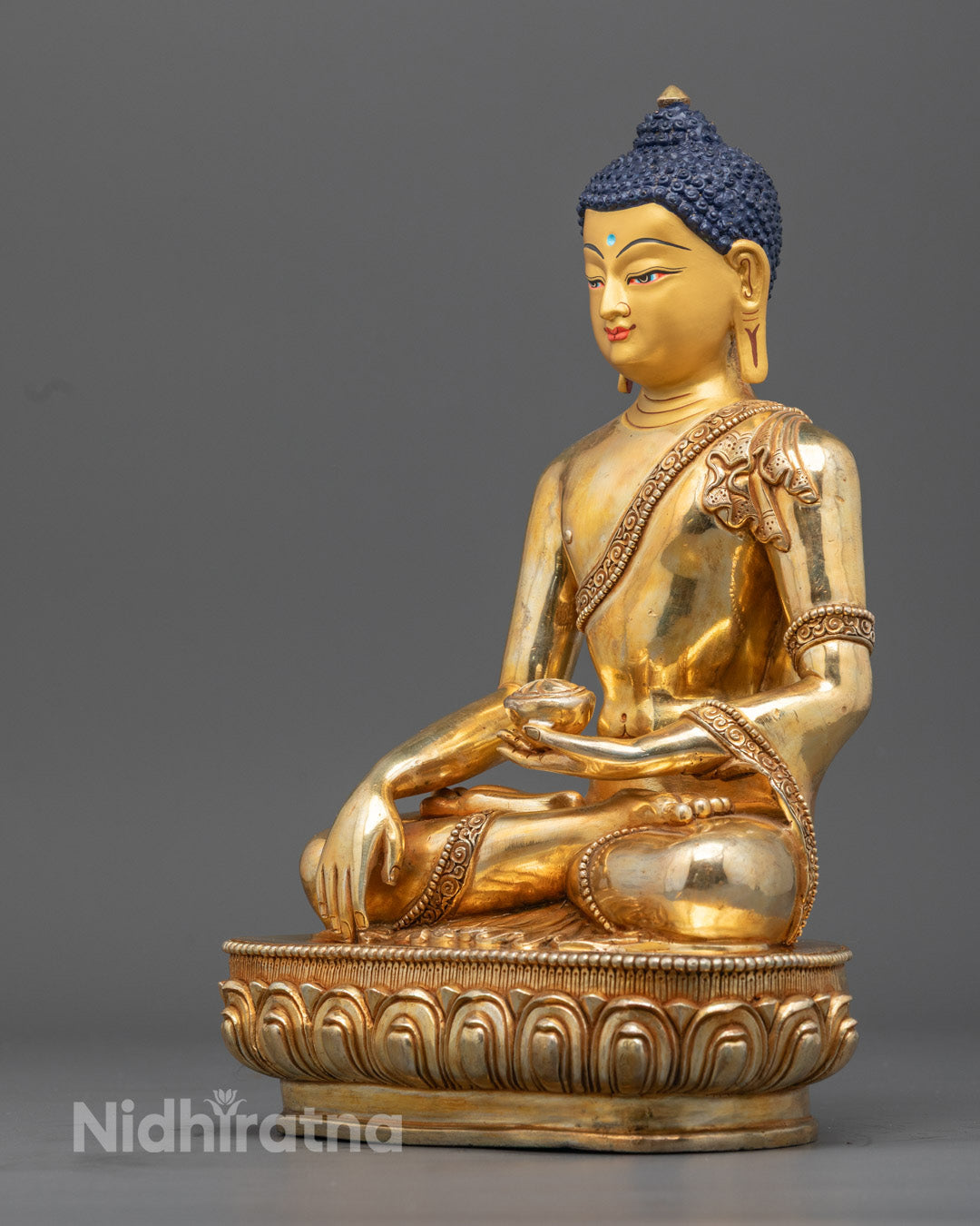 Golden Shakyamuni Buddha Statue | Enlightened Buddha
