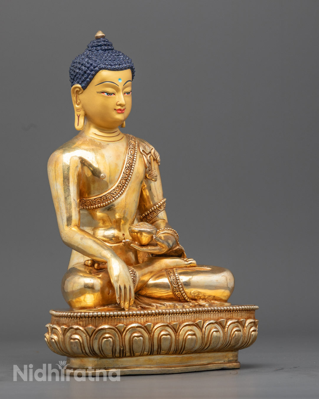 Golden Shakyamuni Buddha Statue | Enlightened Buddha