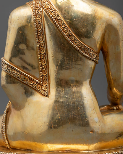 Golden Shakyamuni Buddha Statue | Enlightened Buddha
