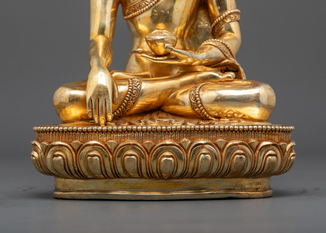Golden Shakyamuni Buddha Statue | Enlightened Buddha