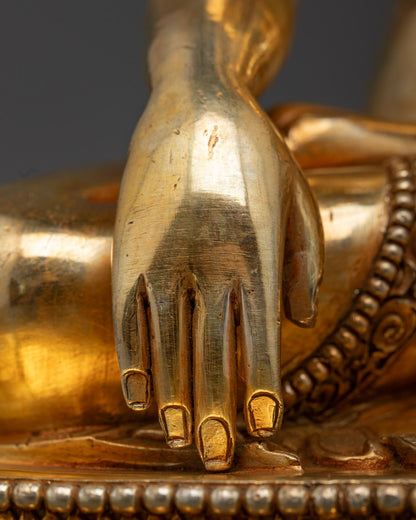 Golden Shakyamuni Buddha Statue | Enlightened Buddha