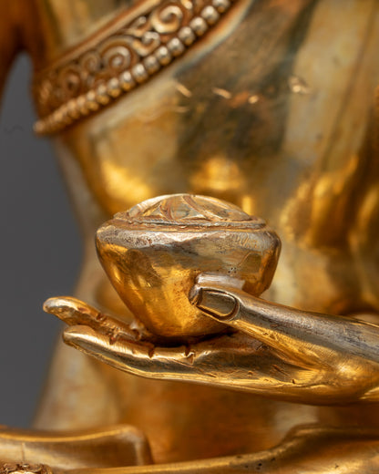 Golden Shakyamuni Buddha Statue | Enlightened Buddha