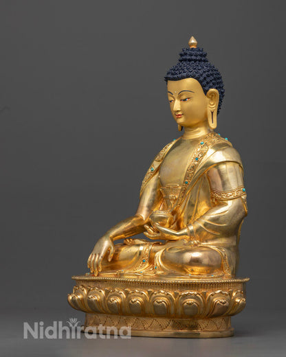 Shakyamuni Buddha Statue | Traditional Artwork of Nepal