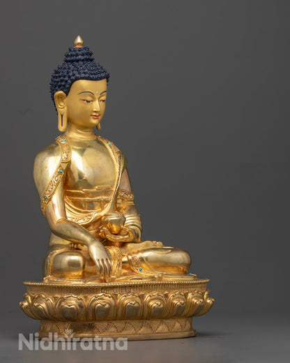 Shakyamuni Buddha Statue | Traditional Artwork of Nepal