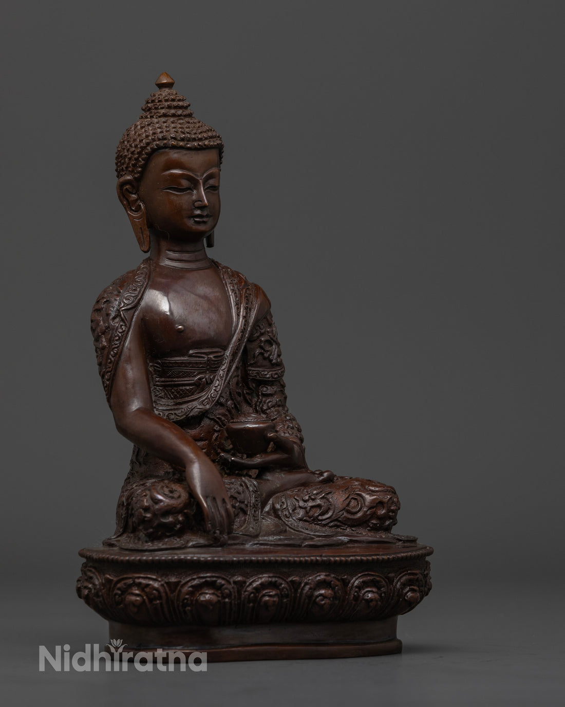 Oxidized Vajrayana Shakyamuni Buddha Statue