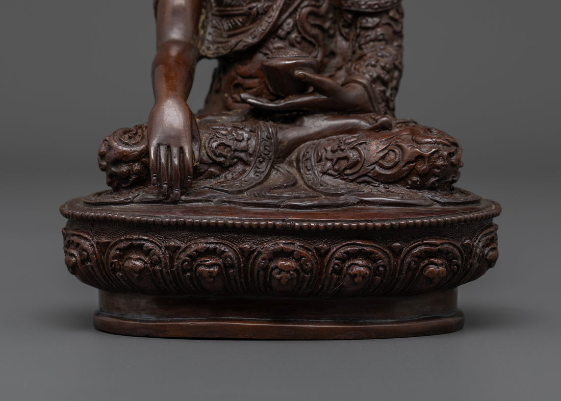 Oxidized Vajrayana Shakyamuni Buddha Statue