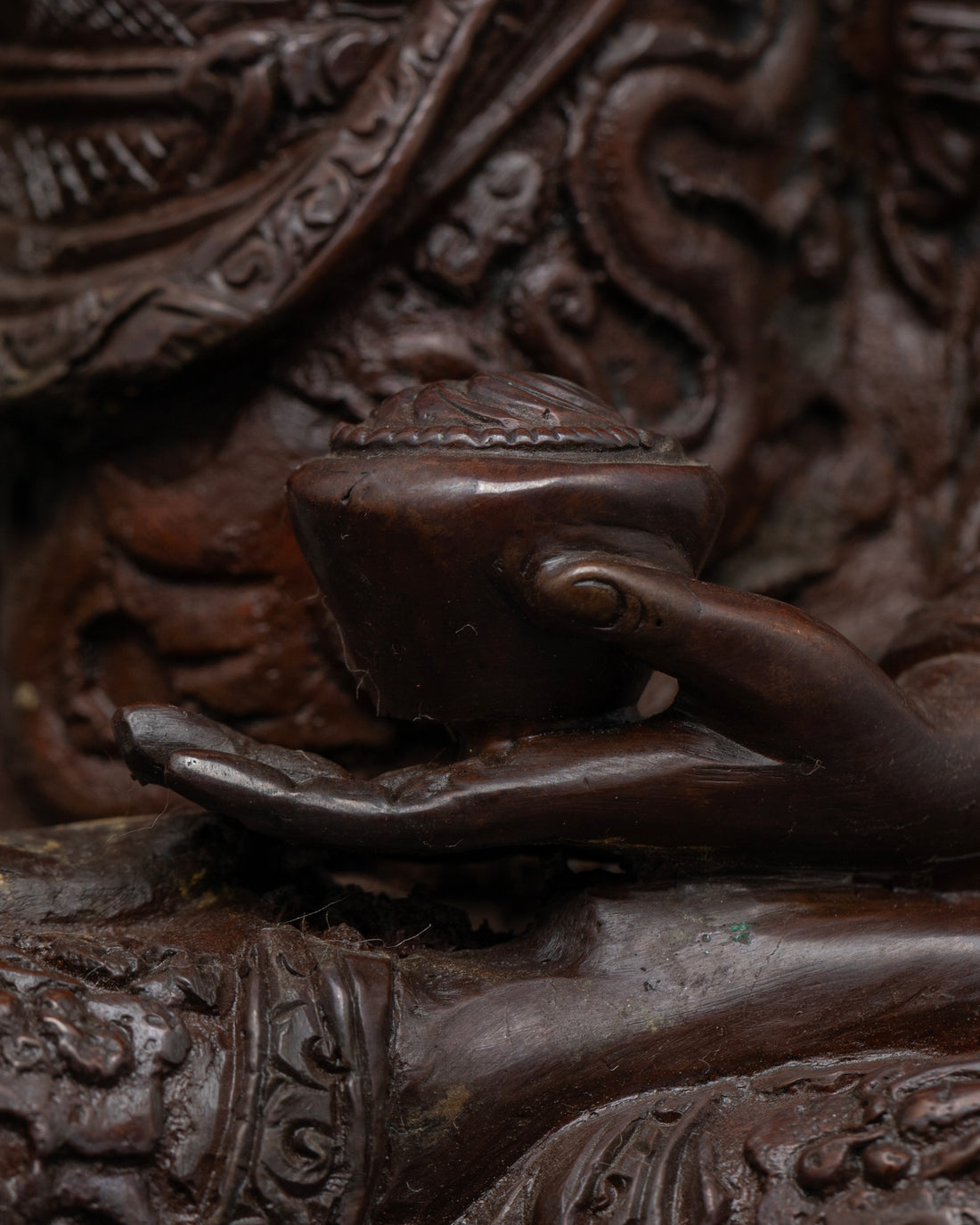 Oxidized Vajrayana Shakyamuni Buddha Statue