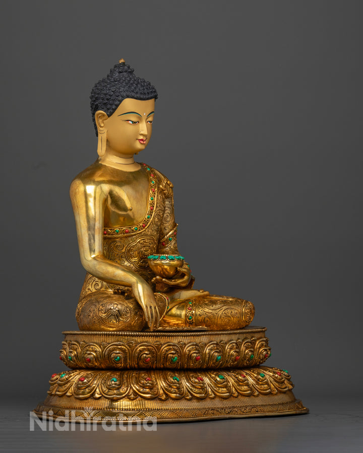 Shakyamuni Buddha meditation statue |   Decor Shakyamuni Buddha figurine | Elegant Shakyamuni Buddha art