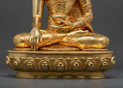 Himalayan Shakyamuni Buddha Statue | Traditional Nepalese Craftsmanship