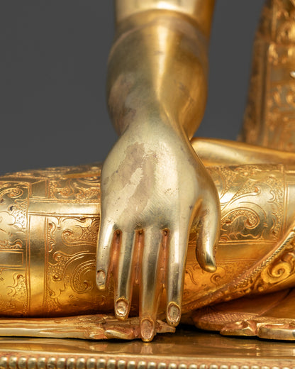 Himalayan Shakyamuni Buddha Statue | Traditional Nepalese Craftsmanship