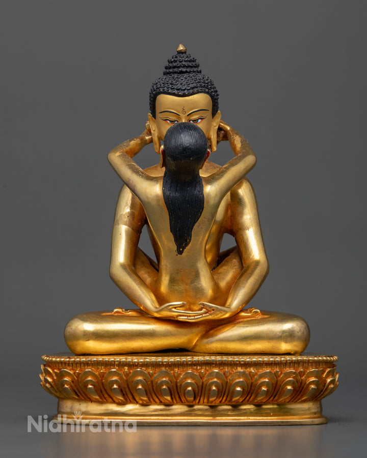 Handcrafted Gold Samantabhadra Statue