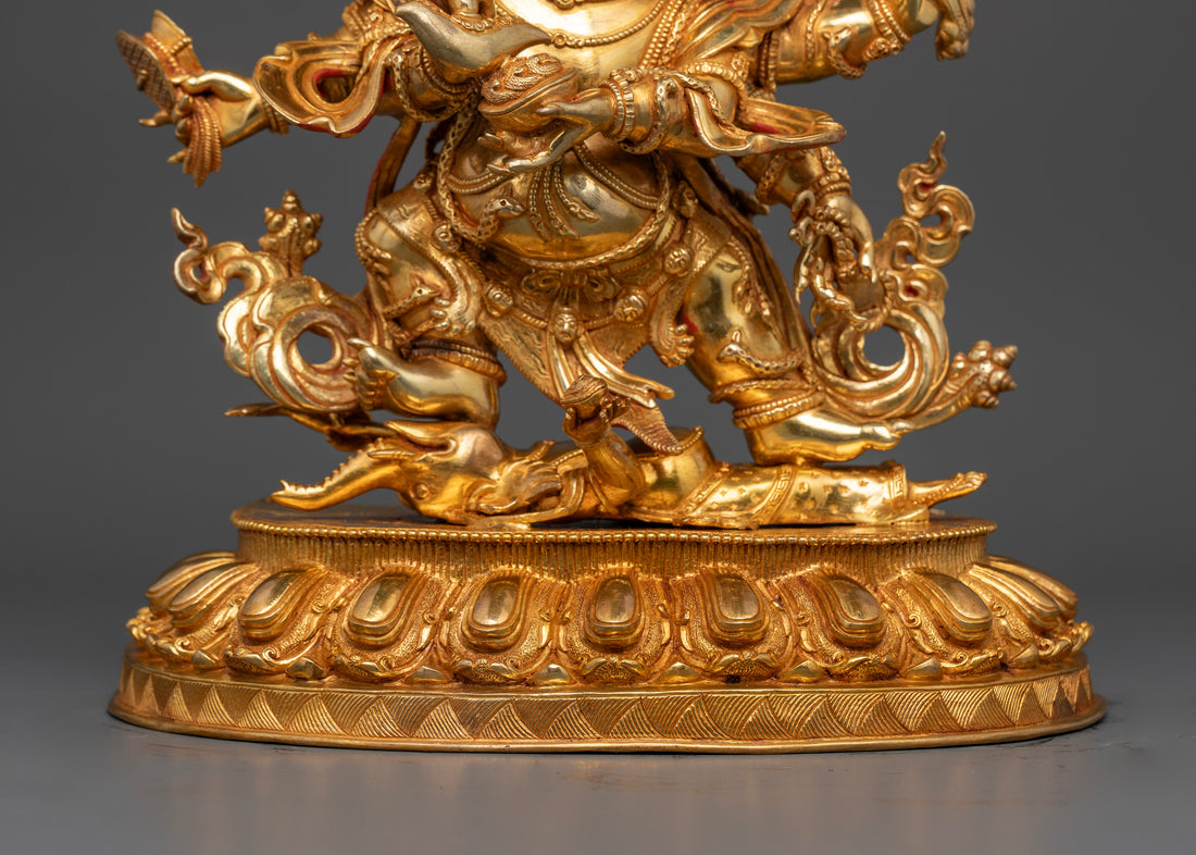 Six-Armed Mahakala Deity Statue | Fierce Protector