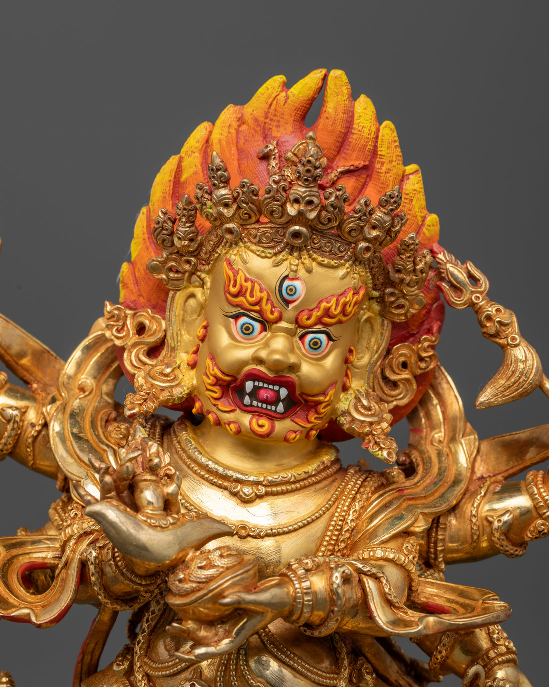 Six-Armed Mahakala Deity Statue | Fierce Protector