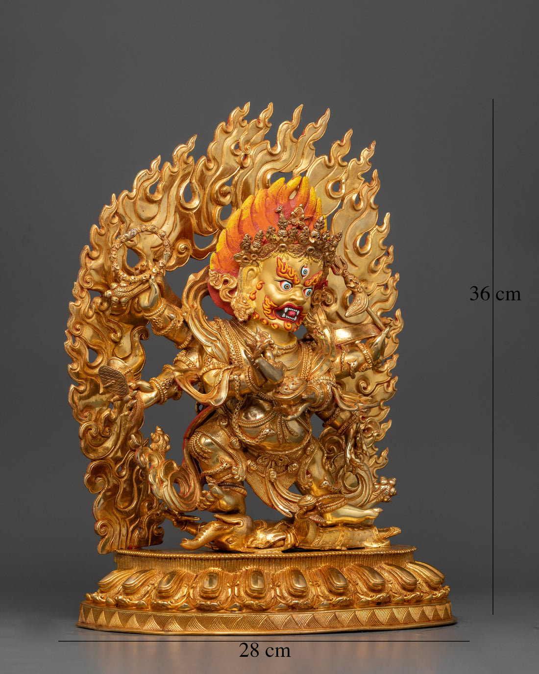 Six-Armed Mahakala Deity Statue | Fierce Protector