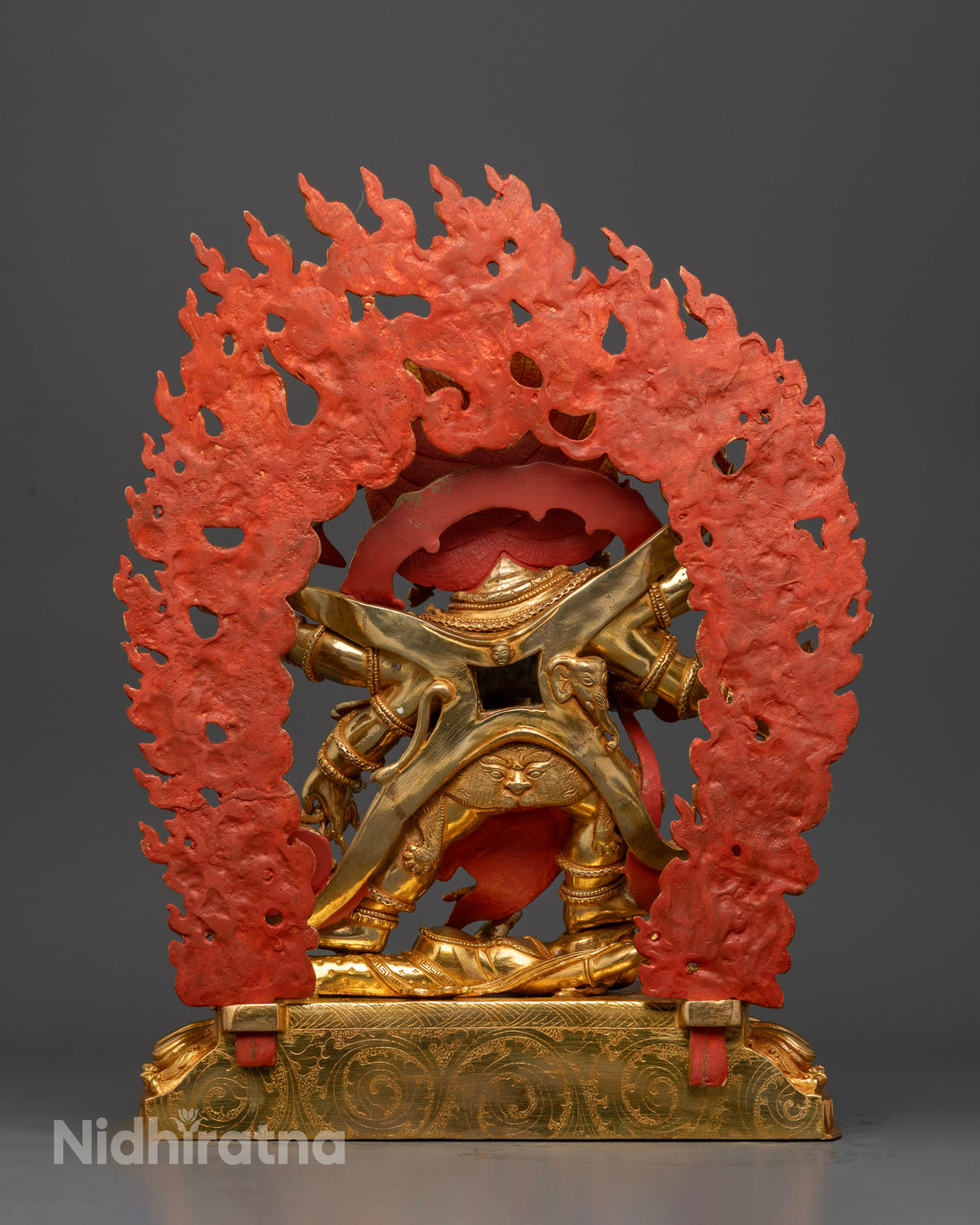 Six-Armed Mahakala Deity Statue | Fierce Protector