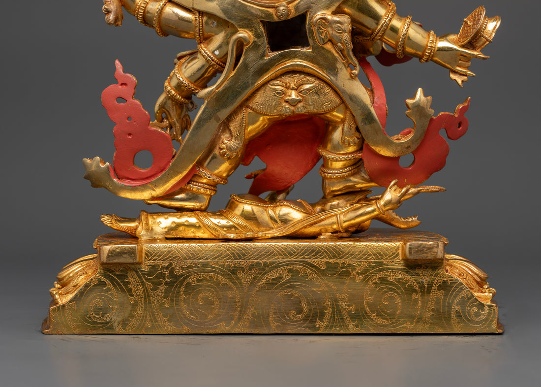 Six-Armed Mahakala Deity Statue | Fierce Protector