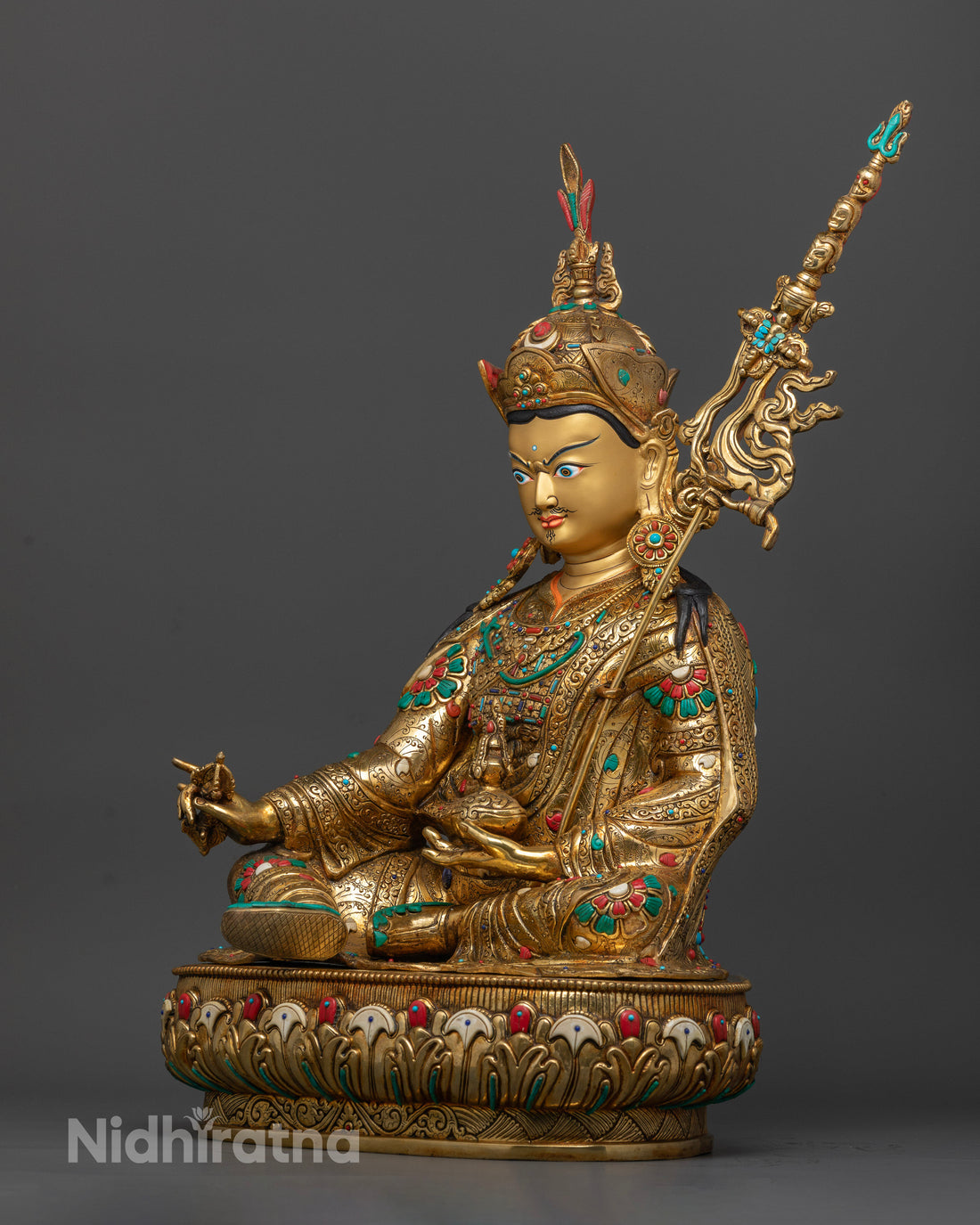 21.2 Inch Guru Rinpoche Statue | Master of Vajrayana Buddhism