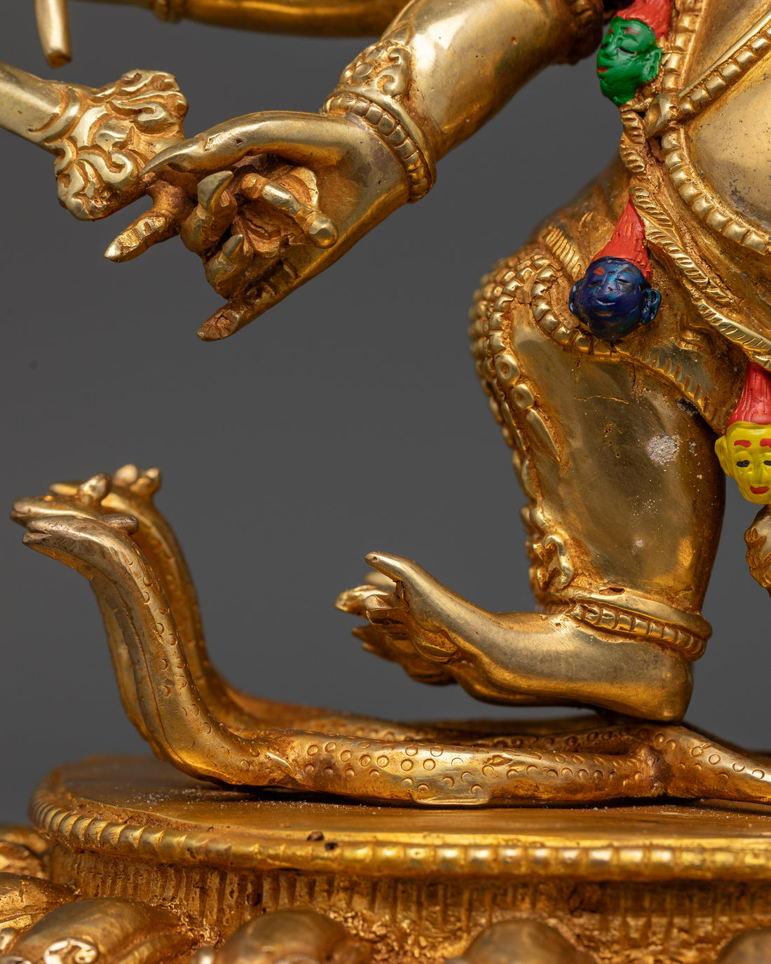 Handcrafted Mahakala Statue | Powerful Tibetan God of Protection