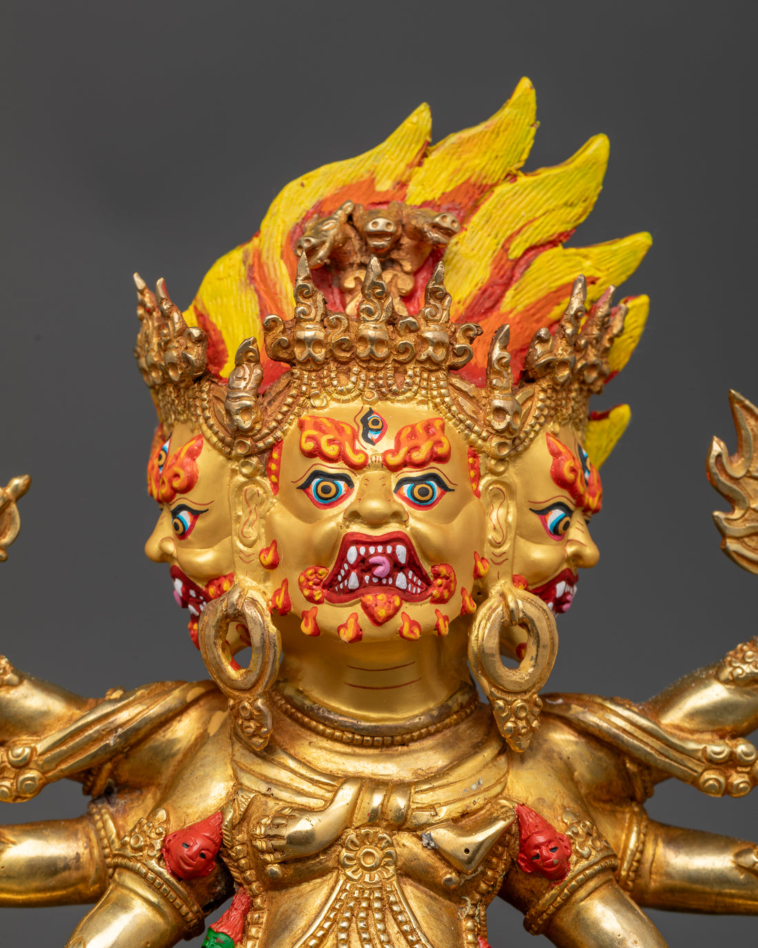 Handcrafted Mahakala Statue | Powerful Tibetan God of Protection