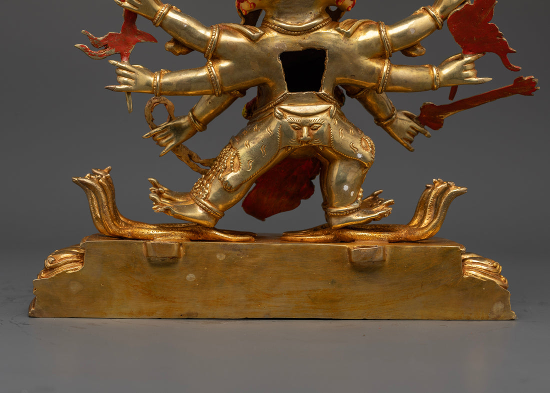 Handcrafted Mahakala Statue | Powerful Tibetan God of Protection