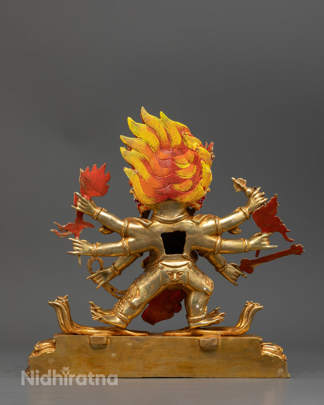 Handcrafted Mahakala Statue | Powerful Tibetan God of Protection