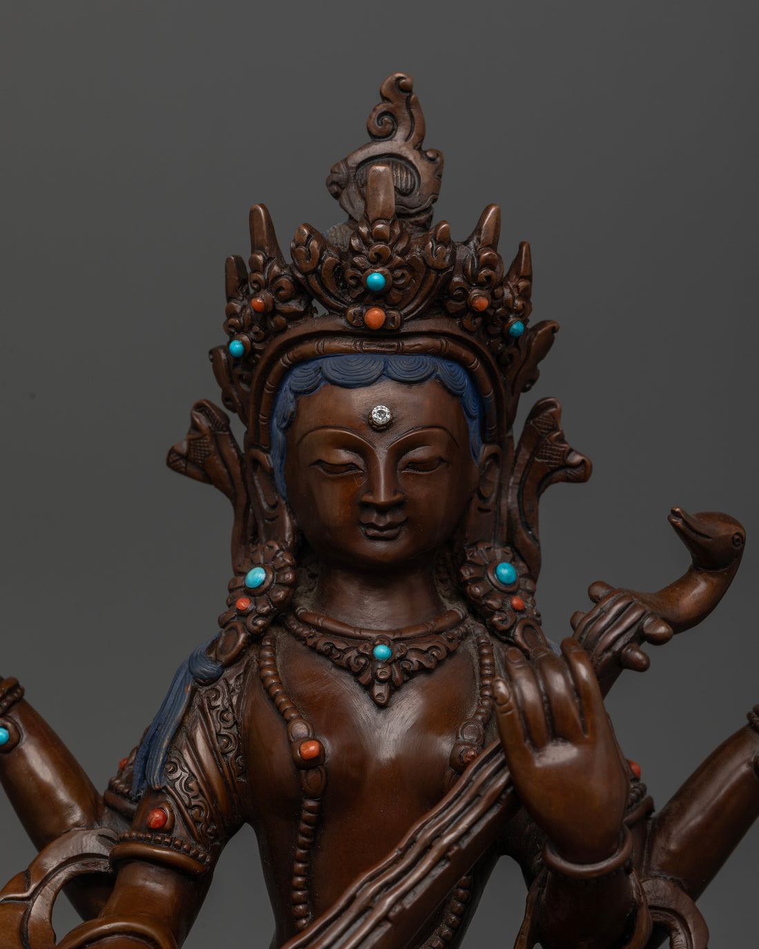 Saraswati: The Wisdom Goddess in Oxidized