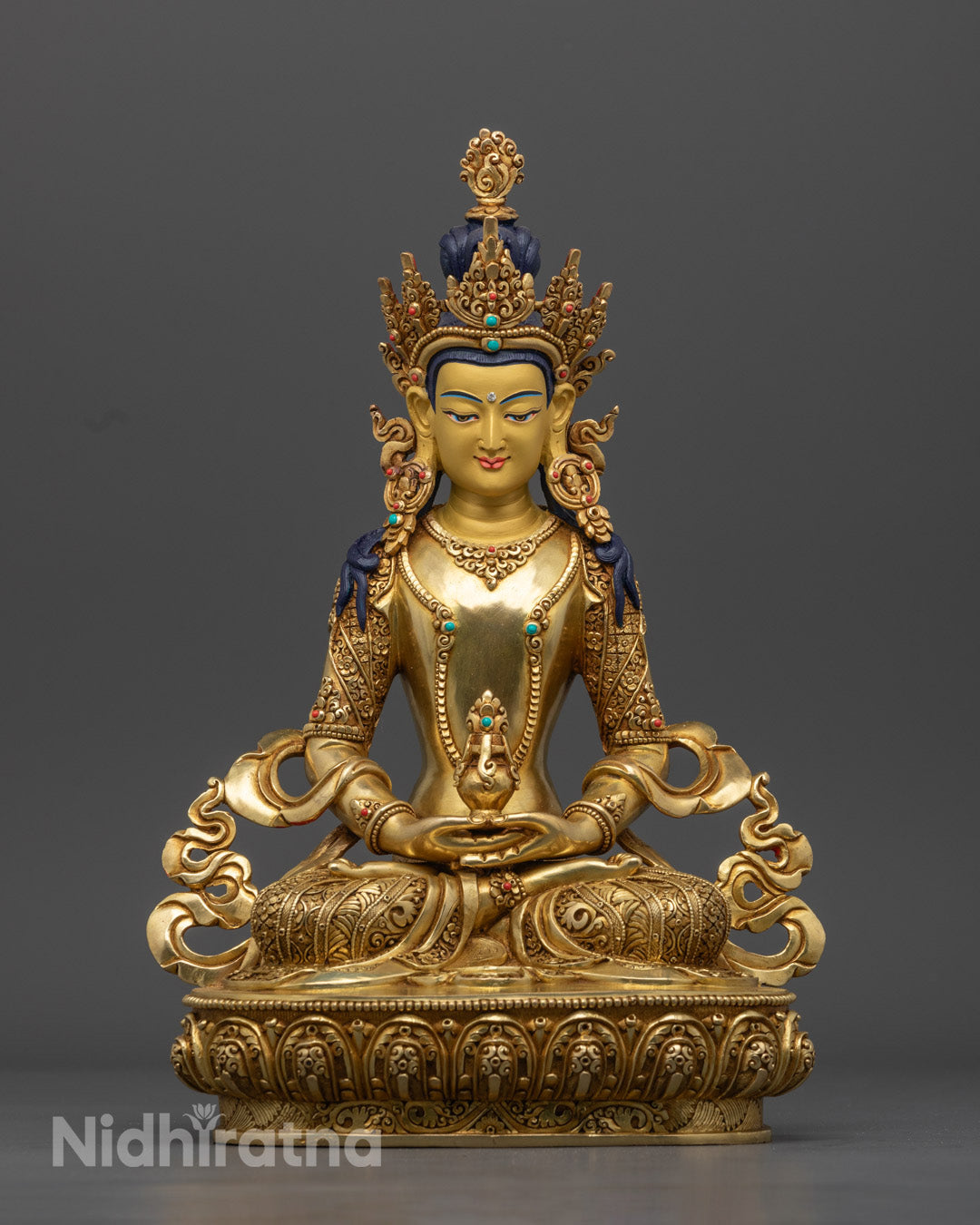 Sacerd Amitayus Statue | Hand-Carved Tibetan Buddhist Artwork
