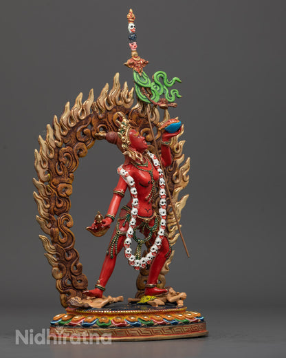 Sacred Vajrayogini Sculpture – Traditional Lost Wax Artwork from Nepal