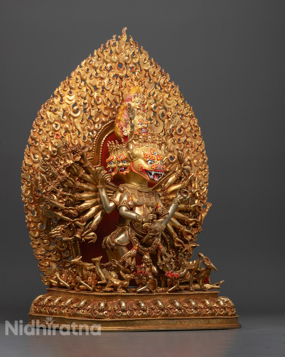 Sacred Yamantaka Statue – Handcrafted in Nepal Using Lost Wax Method