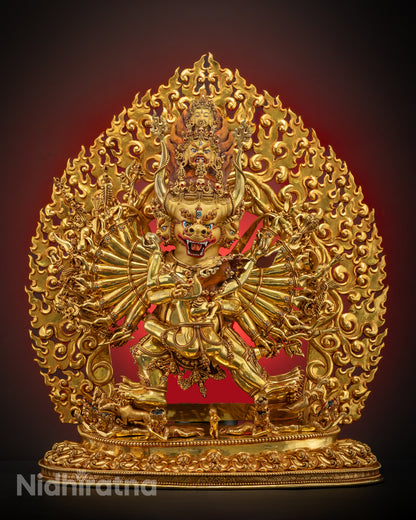 Sacred Yamantaka Statue | Tibetan Buddhist Wrathful Deity