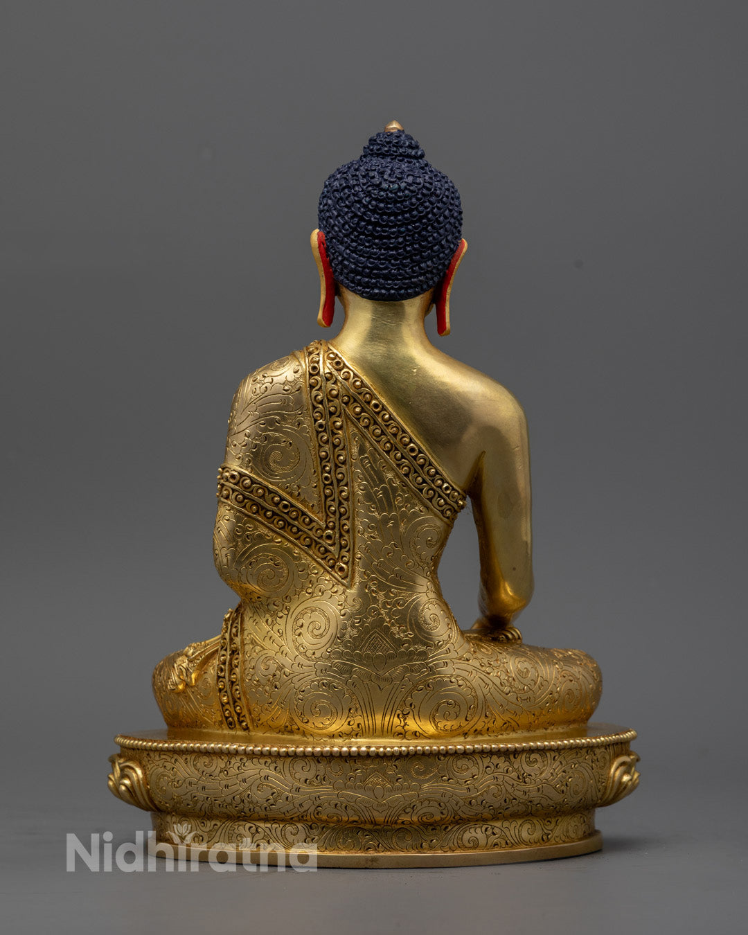 Hand-Carved Shakyamuni Buddha Statue | Nepalese Art