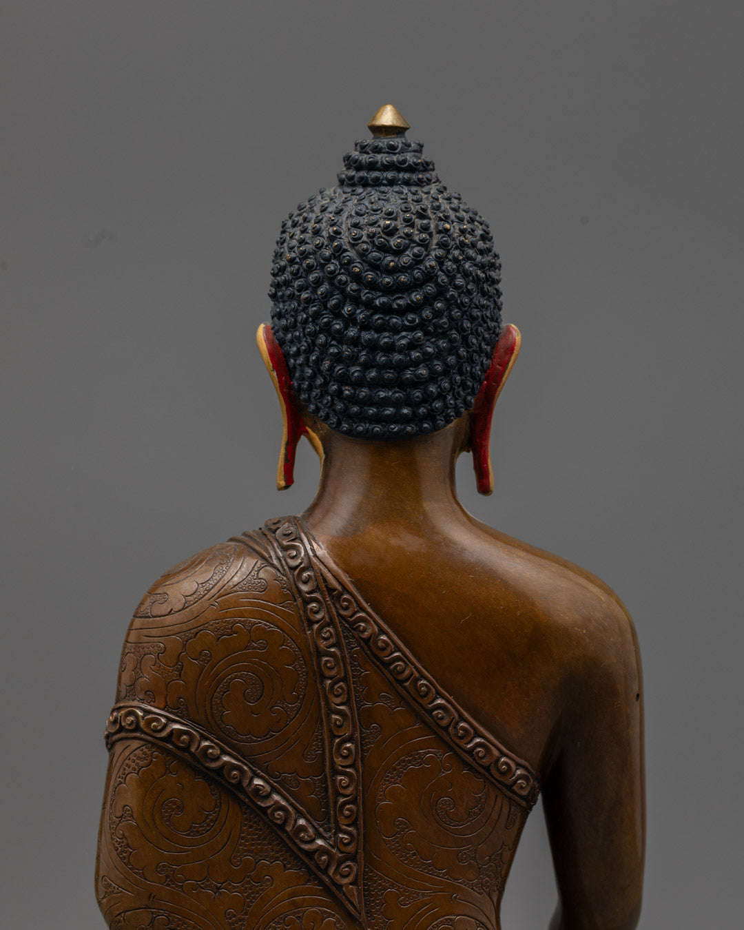 Oxidized Shakyamuni Buddha Meditation Statue