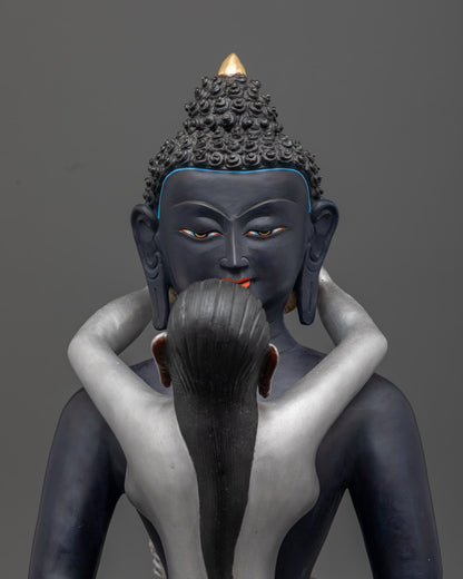Samantabhadra Consort Statue | Buddhist Sculpture of Yab Yum