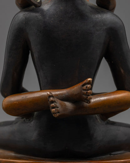 Oxidized Samantabhadra Statue | Spiritual Buddhist Art
