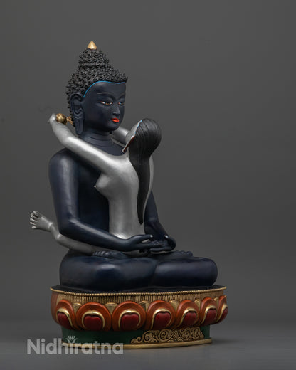 Samantabhadra Consort Statue | Buddhist Sculpture of Yab Yum