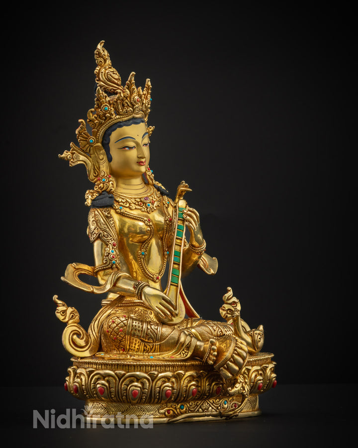 Saraswati Statue | Sacred Goddess of Knowledge