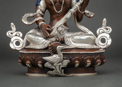 Saraswati Goddess Statue | Symbols of Purity & Enlightenment