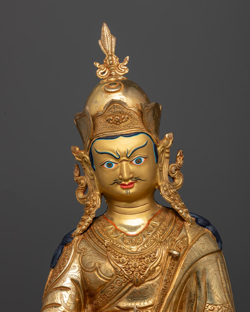 Guru Rinpoche Statue: Authentic Tibetan Craftsmanship