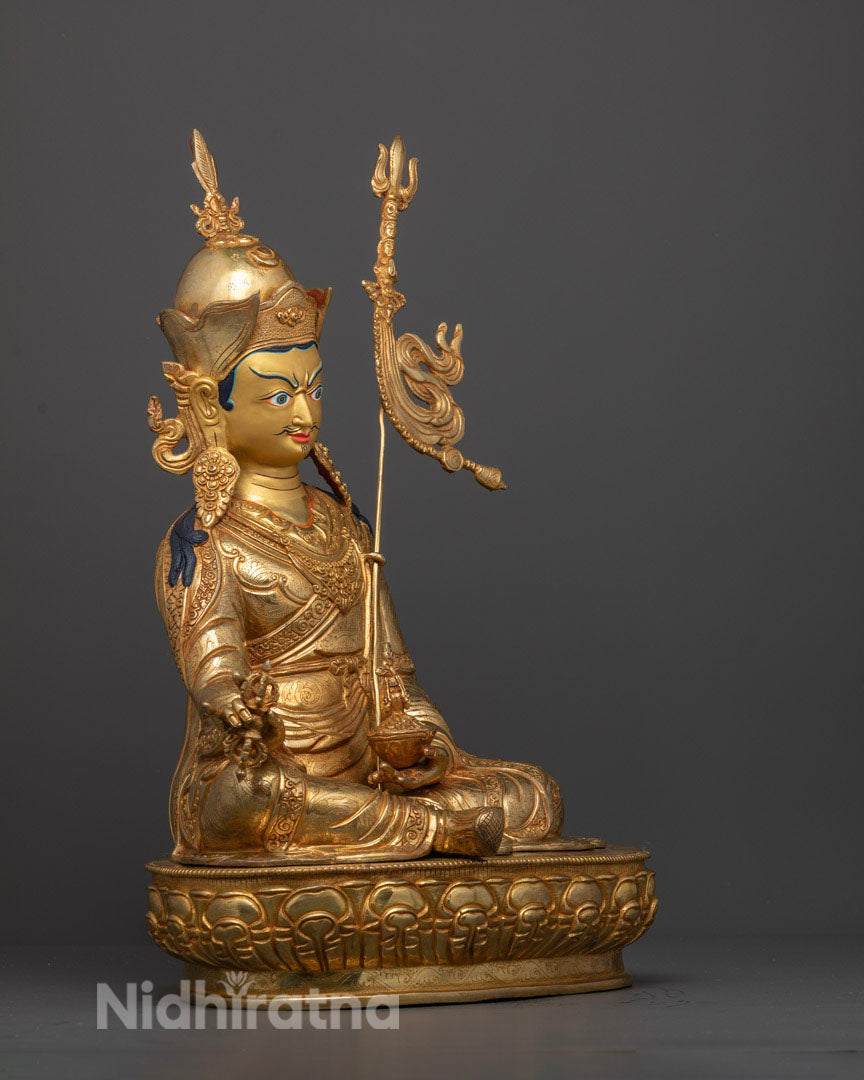 Guru Rinpoche Statue: Authentic Tibetan Craftsmanship