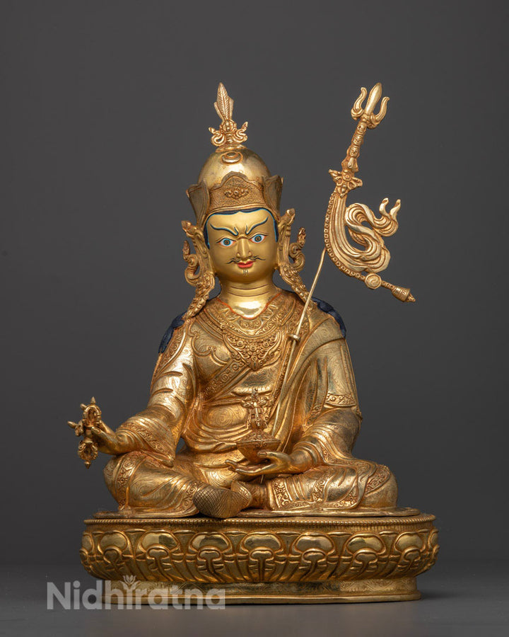 Guru Rinpoche Statue: Authentic Tibetan Craftsmanship