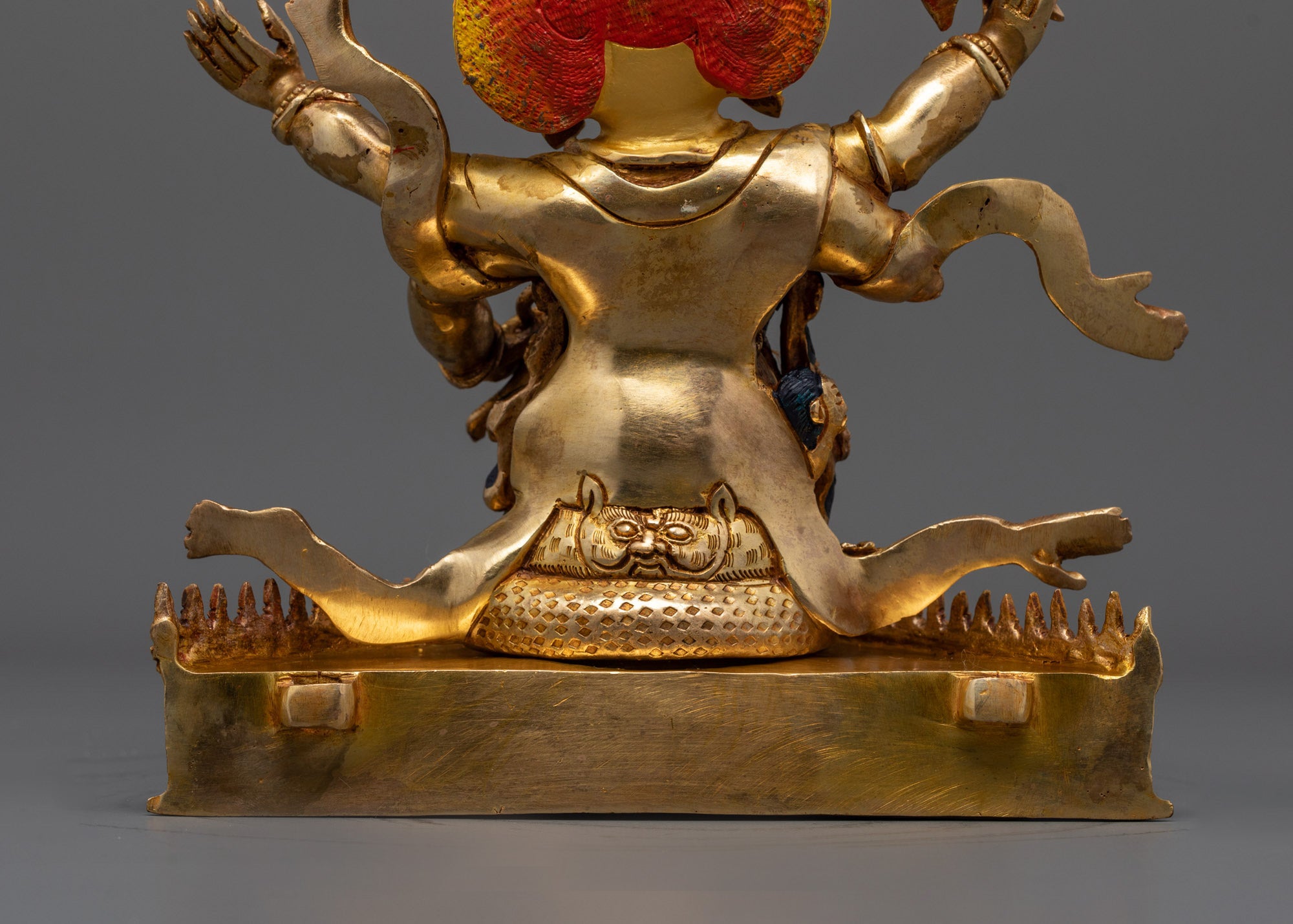 Rahula Statue Set | 24K Gold Gilded Copper Buddhist Deities